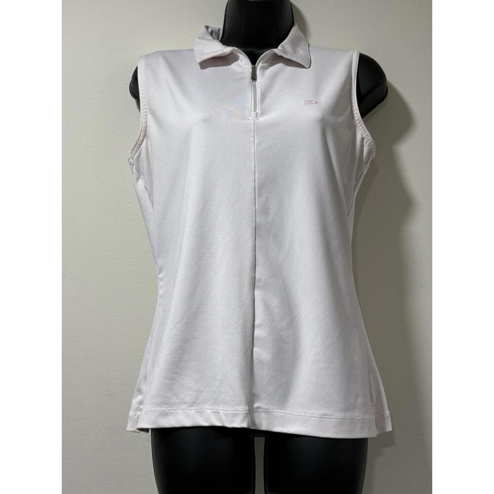 Dockers Golf Pink/White Women’s Golf Tank szL VTG